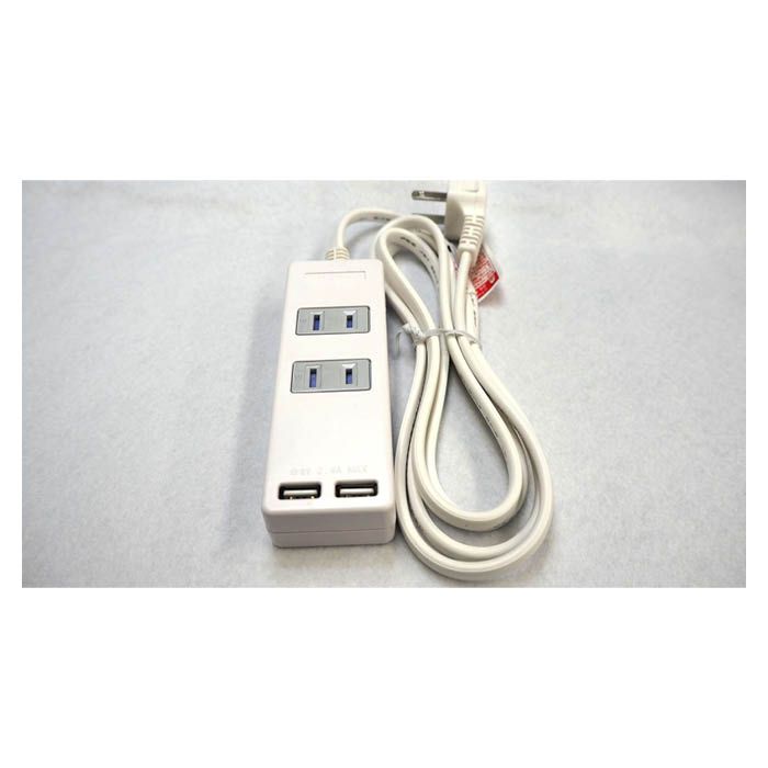 USBポート付きタップ2m SK-2T2USB02