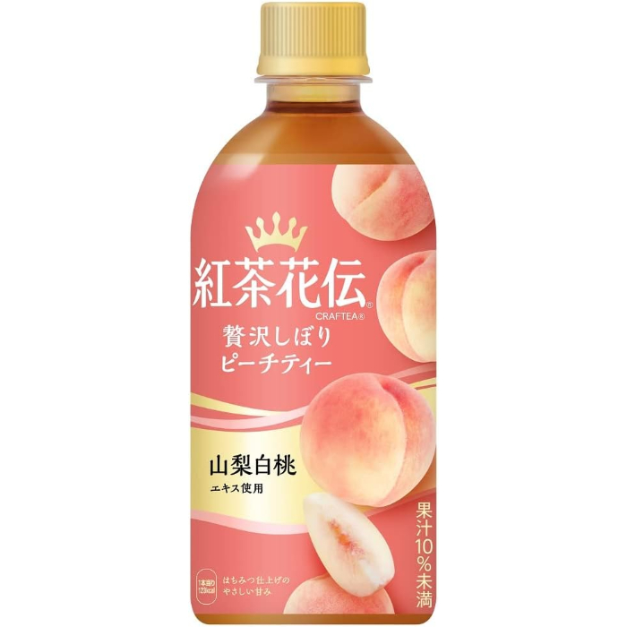 紅茶花伝 クラフティーピーチティー 440ml×24本 ケース