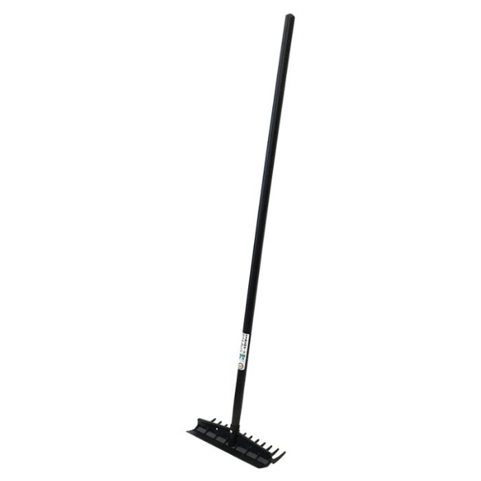浅香工業 FGプラ爪付板レーキ12本爪 1350柄付