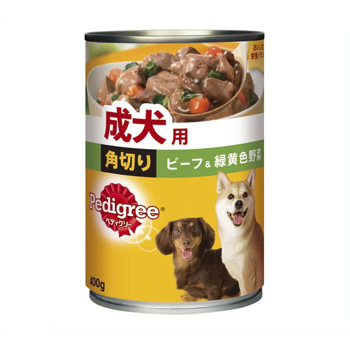 マースジャパンペディグリー　成犬用　角切りビーフ&緑黄色野菜400g