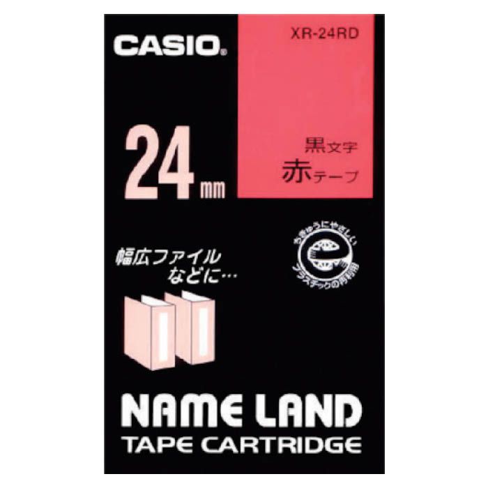 (T)カシオ ネームランド用テープカートリッジ　粘着タイプ　24mm XR24RD