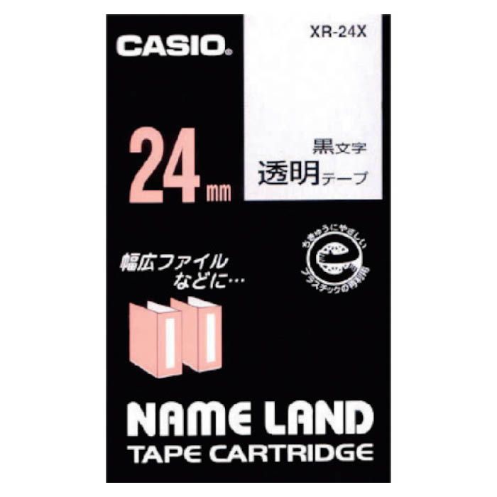 (T)カシオ ネームランド用テープカートリッジ　粘着タイプ　24mm XR24X