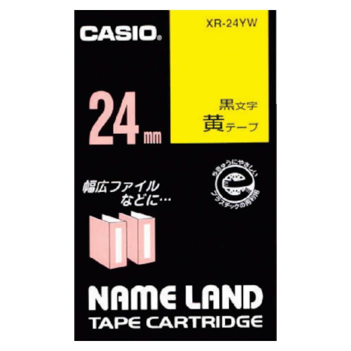 (T)カシオ ネームランド用テープカートリッジ　粘着タイプ　24mm XR24YW