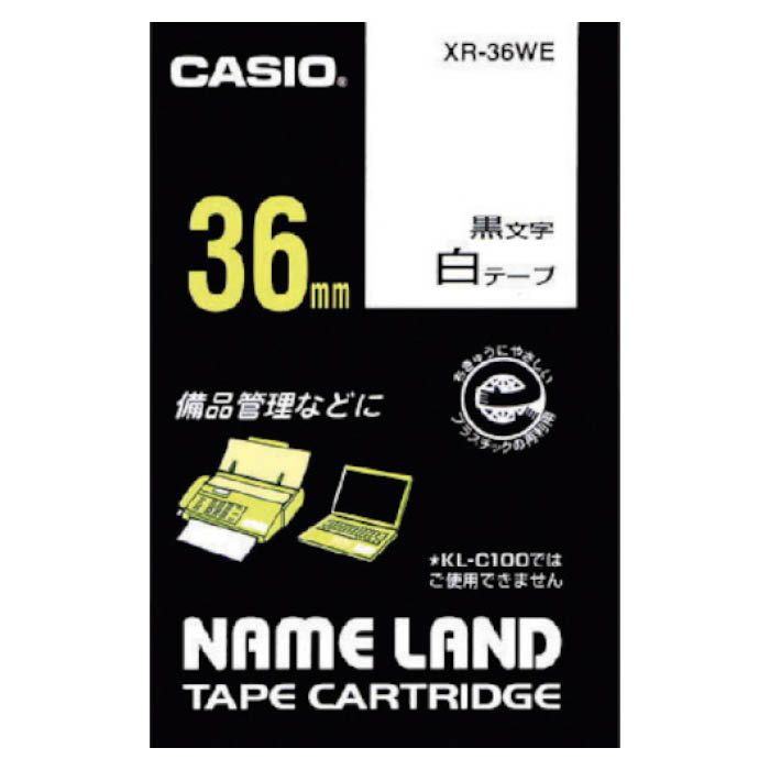(T)カシオ ネームランド用テープカートリッジ　粘着タイプ　36mm XR36WE