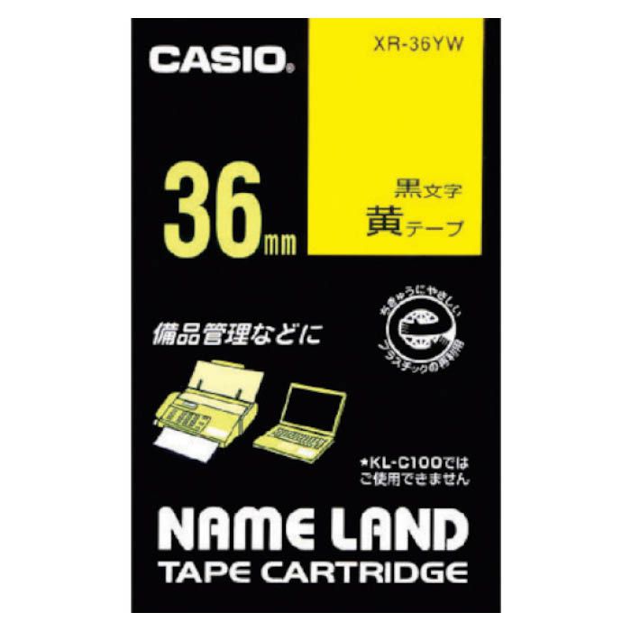 (T)カシオ ネームランド用テープカートリッジ　粘着タイプ　36mm XR36YW