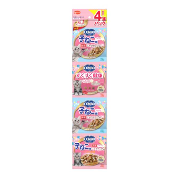 日本ペットフード コンボ キャット 連パック 子ねこ用 ミルクチップ添え 140g(35g×4連)