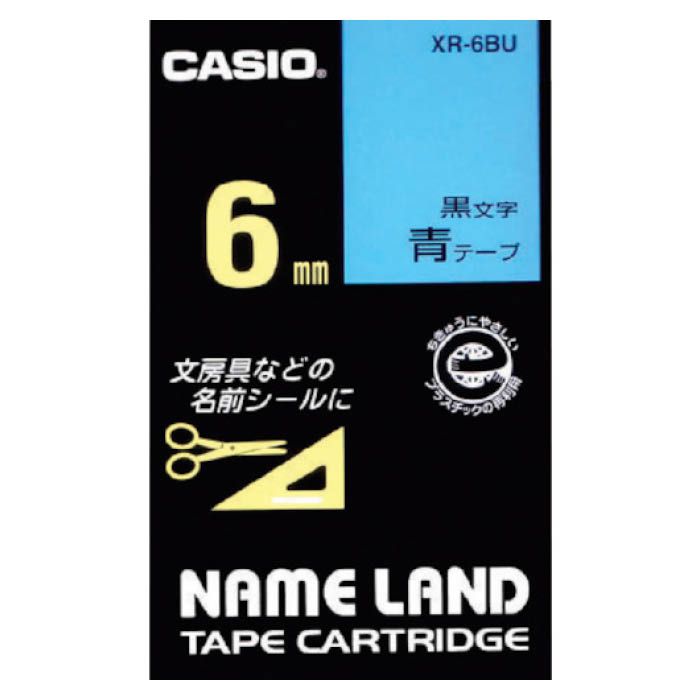 (T)カシオ ネームランド用テープカートリッジ　粘着タイプ　6mm XR6BU
