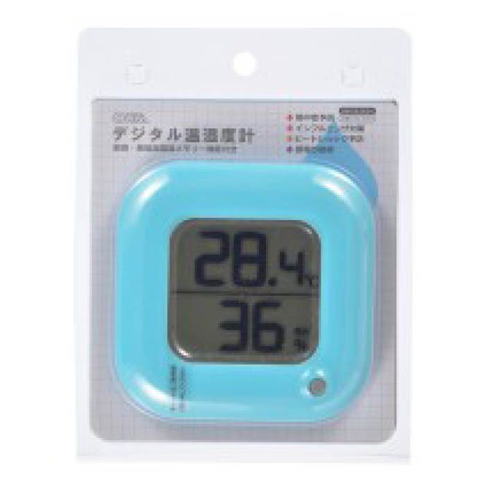 デジタル温湿度計ブルー TEM-100-A