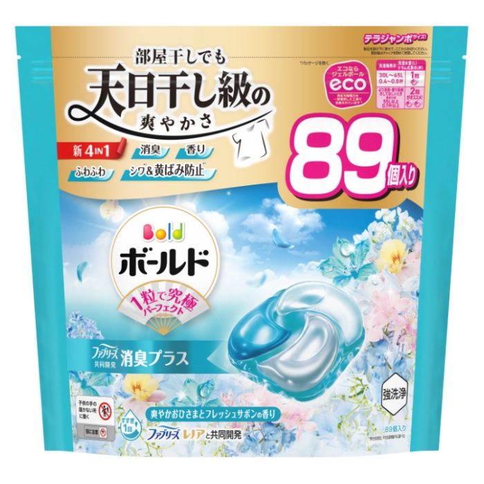 ボールドジェルボール4D フレッシュフラワーサボン詰替89個