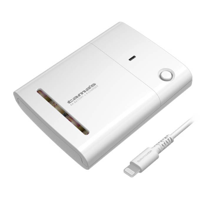 多摩 電池式スマホ充電器 iPhone用 TD48LW