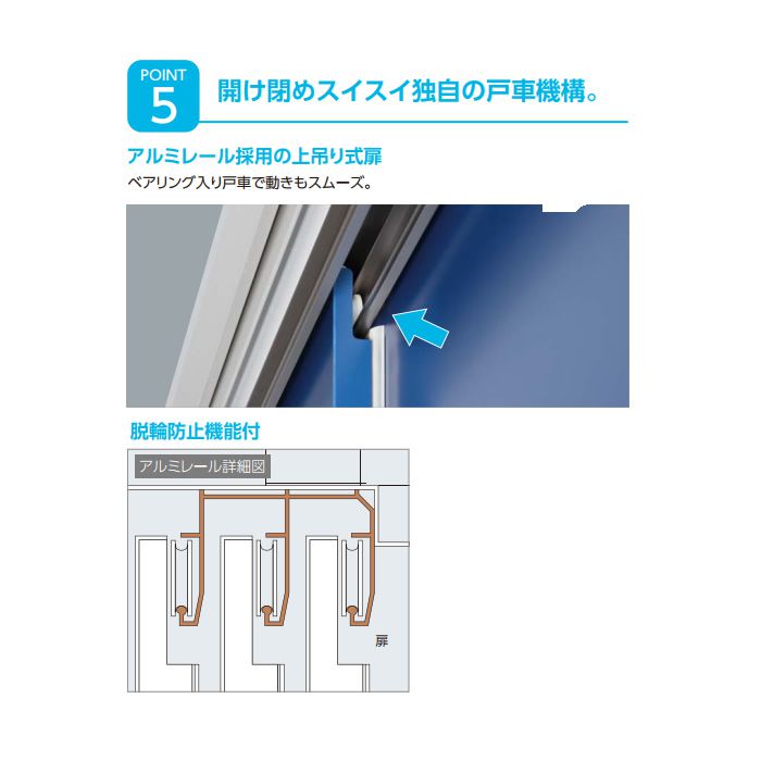 ヨド エスモ ESF-2109A　【本体のみ】 間口2115mm●おしゃれでサビに強い物置の説明画像6
