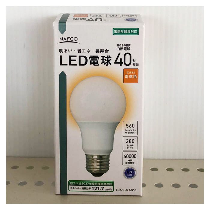 LED電球40W形電球色 LDA5L-G AG55