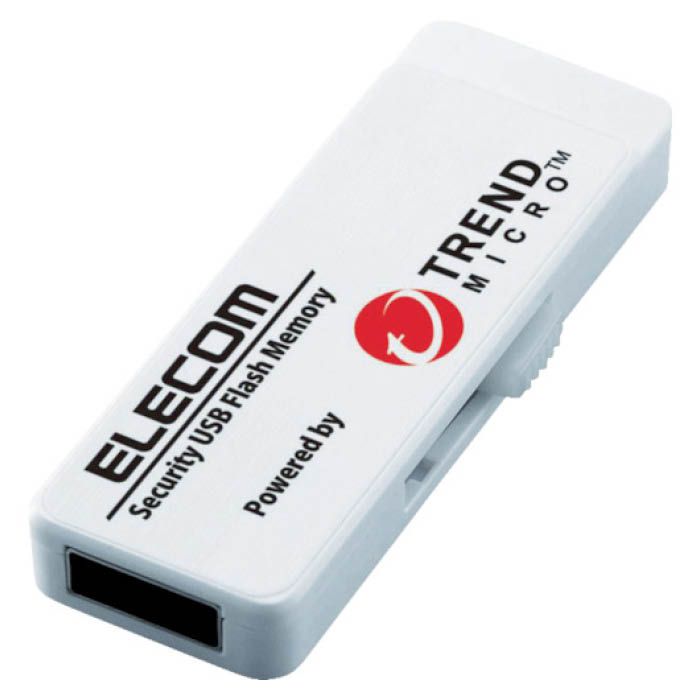 (T)エレコム セキュリティ機能付USBメモリー　2GB　1年ライセンス 8200248