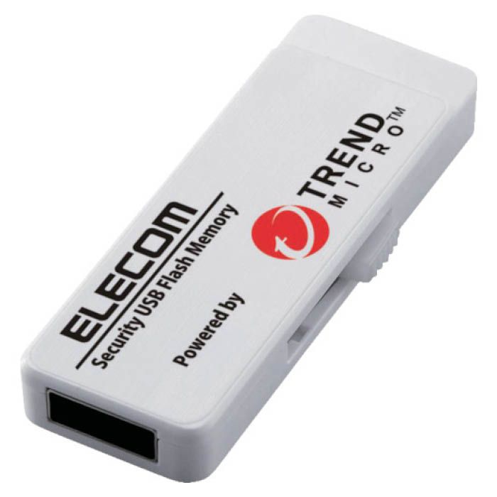 (T)エレコム セキュリティ機能付USBメモリー　2GB　3年ライセンス 8266543