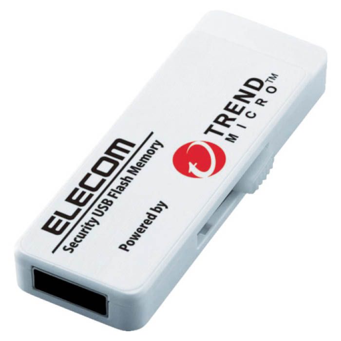 (T)エレコム セキュリティ機能付USBメモリー　8GB　1年ライセンス 8200250