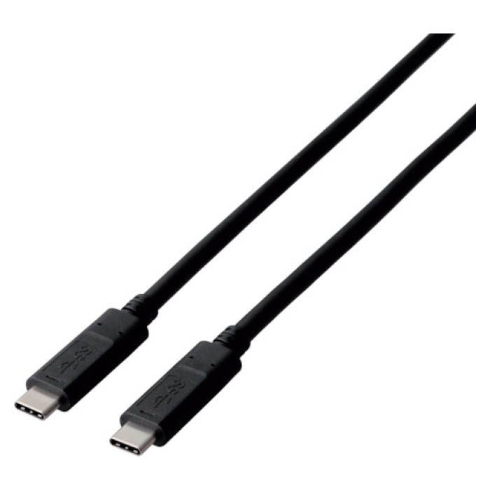 (T)エレコム USB3.1ケーブル(C-C、PD対応)　2.0m　ブラック 1141972