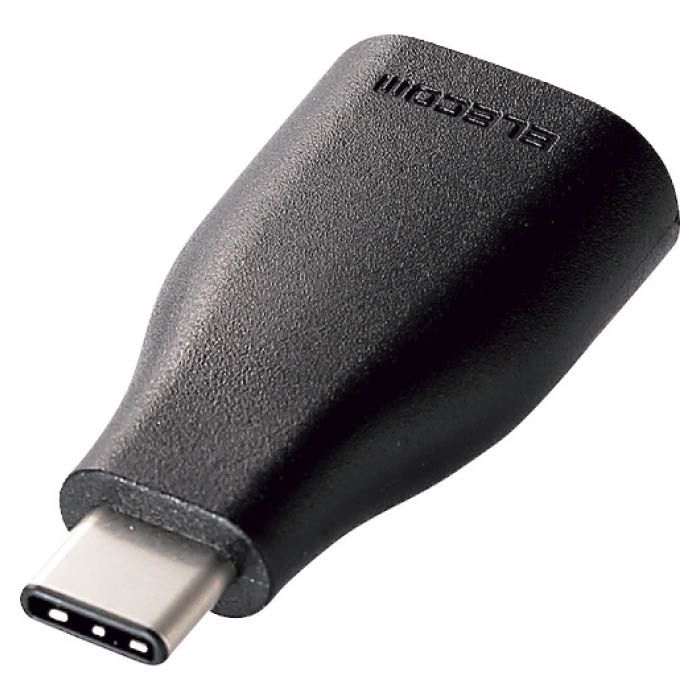 (T)エレコム USB3.1変換アダプタ(typeC-Aメス)　ブラック 1142033