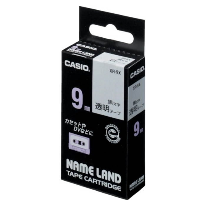 カシオ　CASIO　ネームランド テープカートリッジ スタンダードテープ(6mm)　XR6(WE) (白×黒文字)