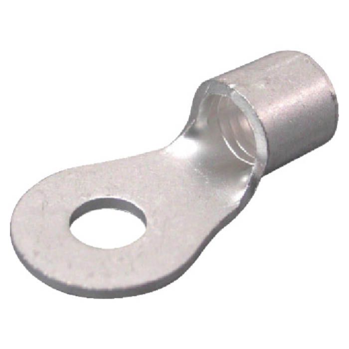 (T)ニチフ 裸圧着端子 R形 より線26.66〜42.42 外寸22mm スタッド径6.4mm (100P) 4731468