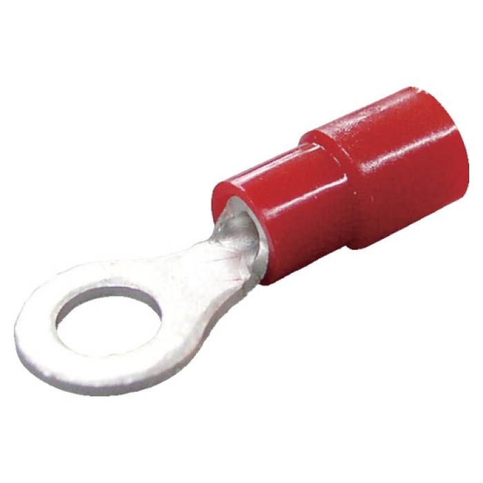 (T)ニチフ 環境配慮形絶縁被覆付丸形端子R形(100個入)より線0.3ー1.65外寸5.7MMスタッド径3.2MM 8314314(Tcode:8314314)