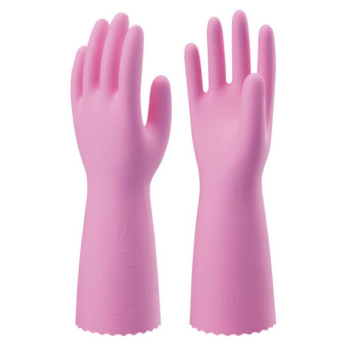 (T)ショーワ 塩化ビニール手袋　ナイスハンドミュー厚手　ピンク　Sサイズ 7704097