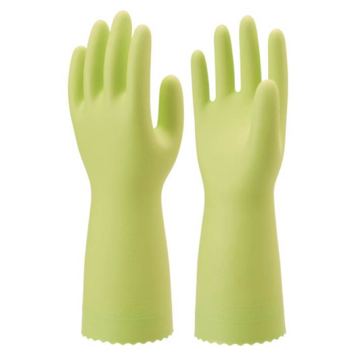 (T)ショーワ 塩化ビニール手袋　ナイスハンドミュー中厚手　グリーン　Lサイズ 7704127