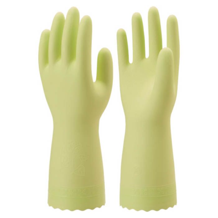 (T)ショーワ 塩化ビニール手袋　ナイスハンドミュー薄手　グリーン　Lサイズ 7704160