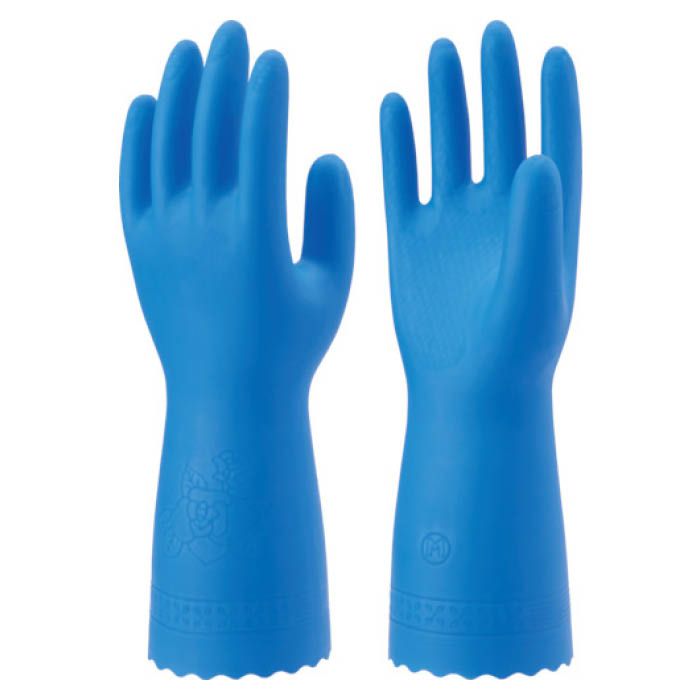 (T)ショーワ 塩化ビニール手袋　No160耐油薄手　ブルー　Lサイズ 3659381