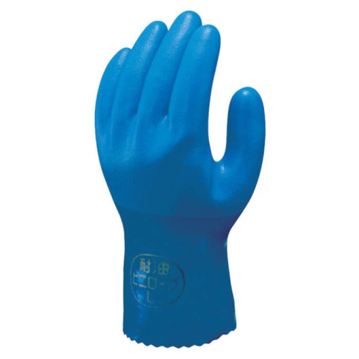 (T)ショーワ 塩化ビニール手袋　耐油ビニローブ5双パック　ブルー　Lサイズ 1033464
