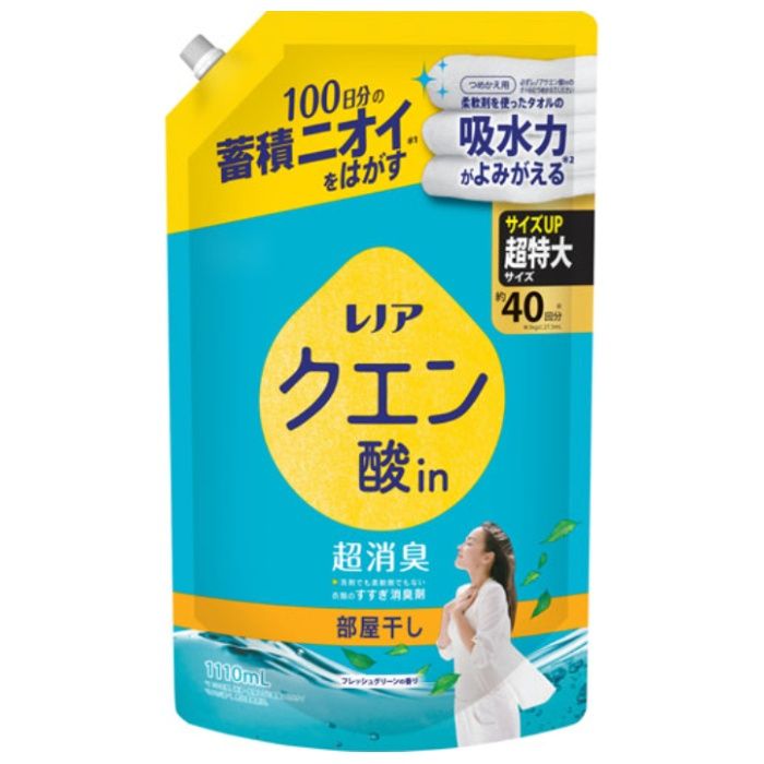 P&G レノアクエン酸in超消臭 部屋干しFグリーン詰替1110ml