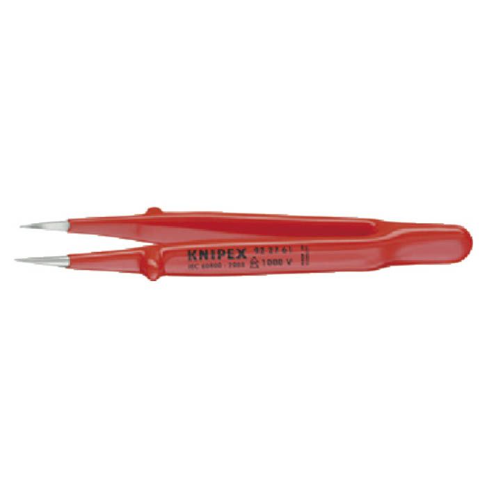 (T)KNIPEX 9227-61　絶縁精密ピンセット　130MM 8355166
