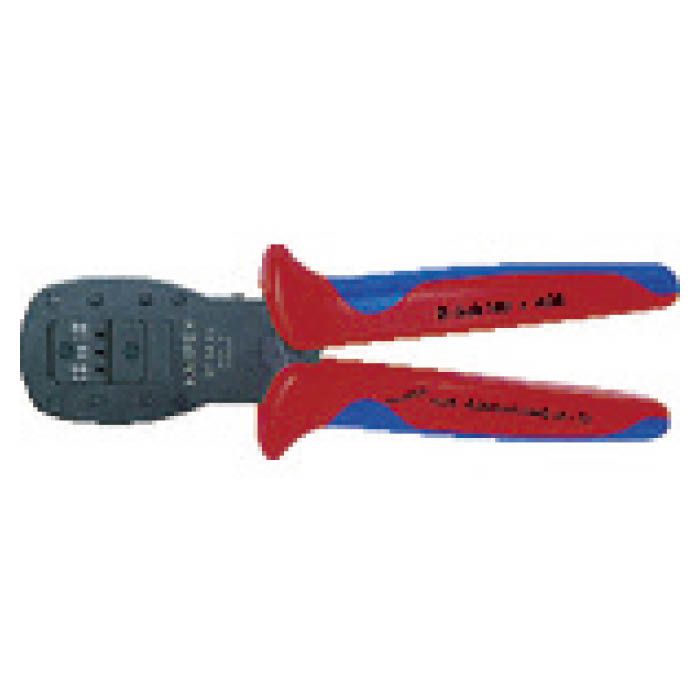 (T)KNIPEX 9754-24　マイクロプラグ用平行圧着ペンチ　190mm 4787536