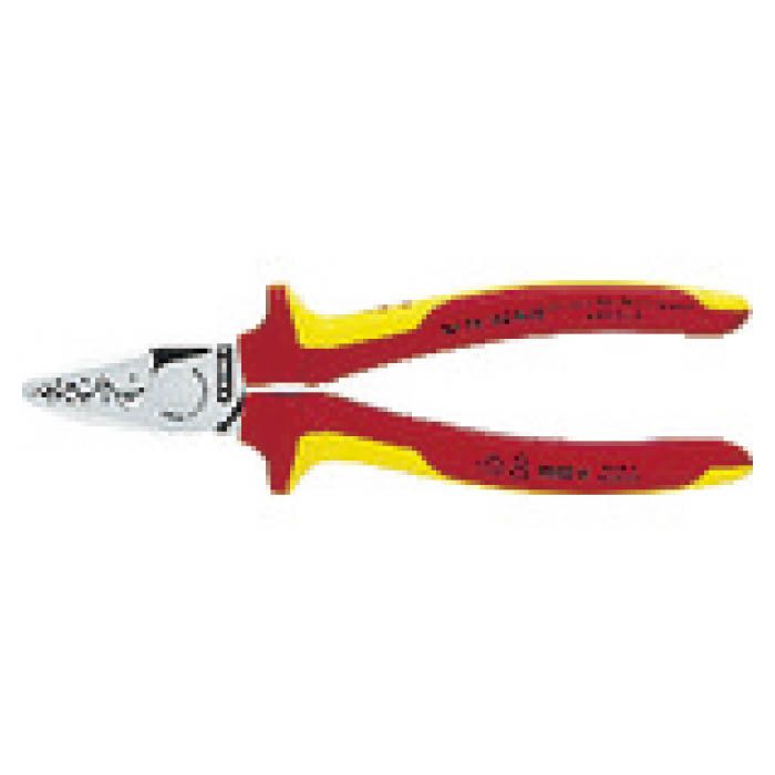 (T)KNIPEX 9778-180　エンドスリーブ用絶縁圧着ペンチ 4972597