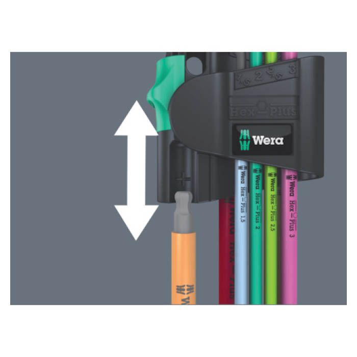 (T)Wera 950SPKL/7BSM　ヘックスキーセット 4347315の説明画像4