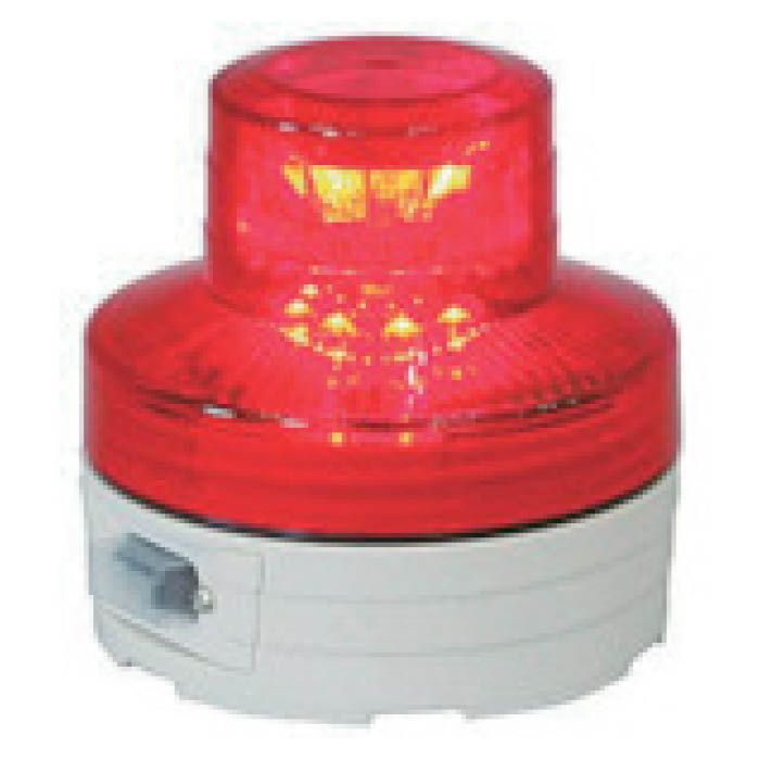 (T)日動 電池式LED回転灯ニコUFO　夜間自動点灯タイプ　赤 3561330
