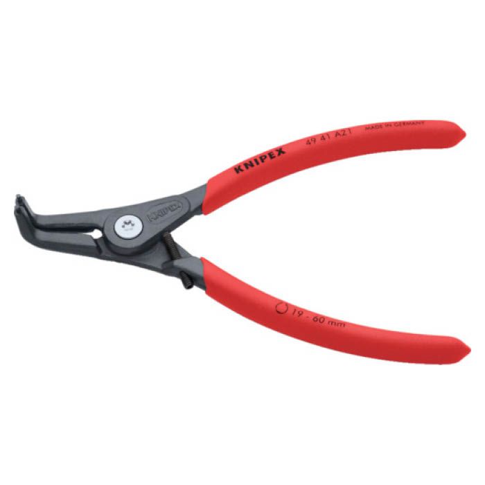 (T)KNIPEX -13mm　軸用スナップリングプライヤー　曲 8358266