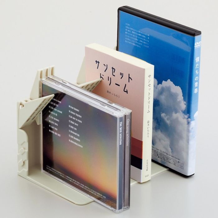 リヒトラブ 1冊でも倒れないブックスタンド　ホワイト A3575-0の説明画像2