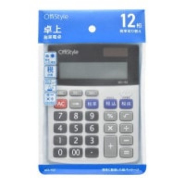 オーム電機 税率電卓 卓上 12桁 KCL-152の説明画像4