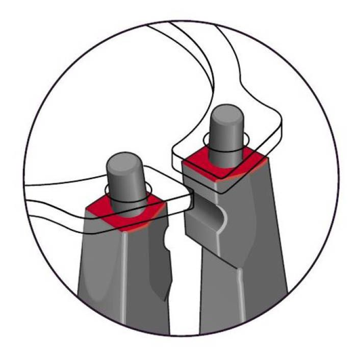 (T)GEDORE 面接触スナップリングプライヤー　穴用直型　8000　JE0　12‐25mm 2930765の説明画像3