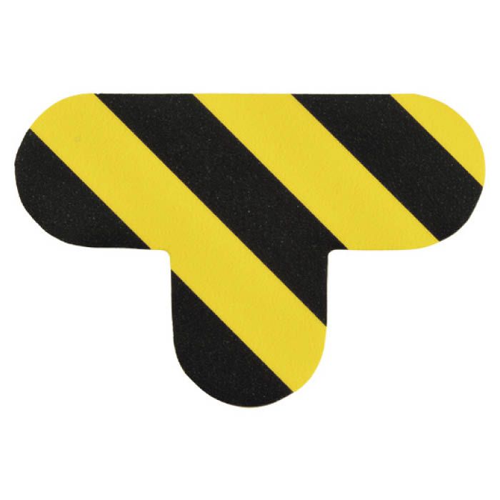 T)緑十字 路面表示ステッカー T型 黄/黒 100×150mm 10枚組 PVC 403025の通販｜ホームセンターナフコ【公式通販】