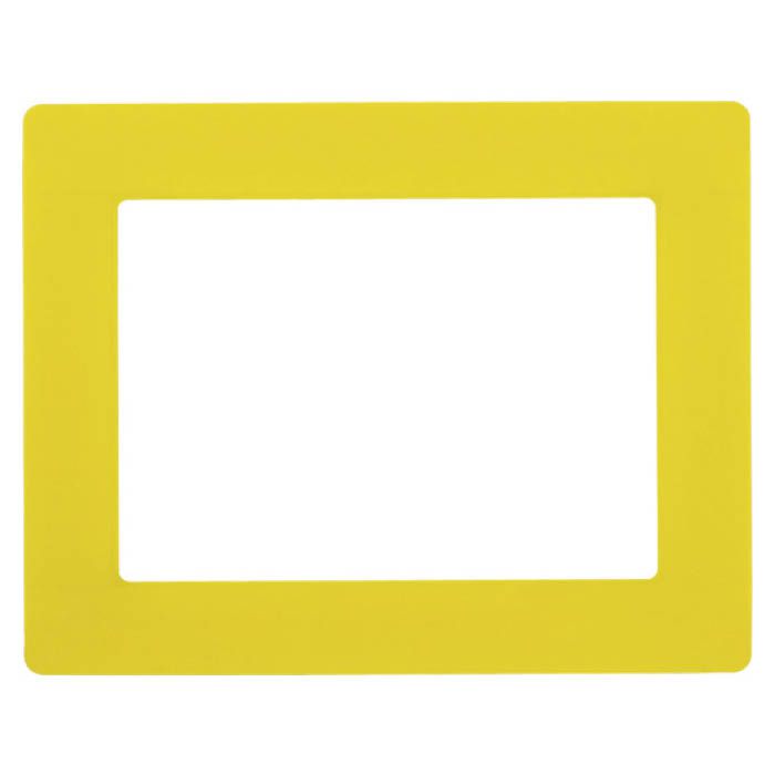 (T)緑十字 路面用区画標識(A4用紙対応タイプ)　黄　312×398mm　裏テープ付 403113
