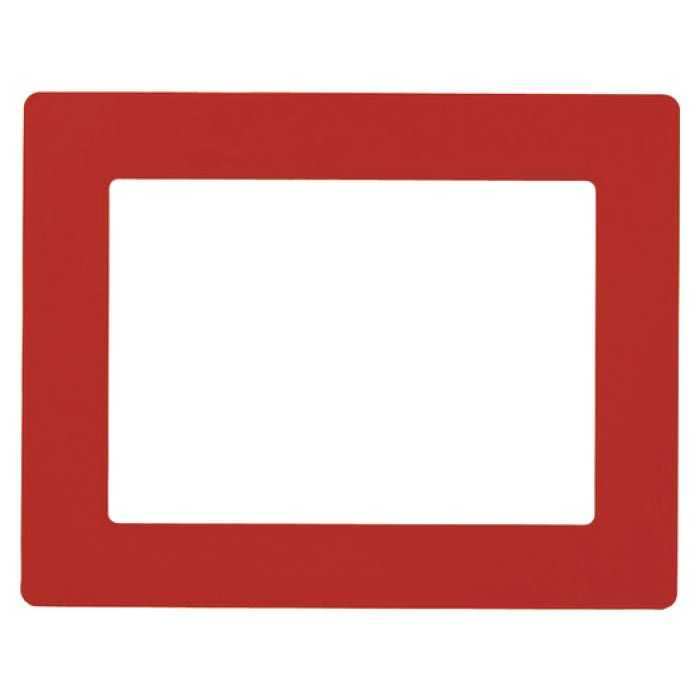 (T)緑十字 路面用区画標識(A4用紙対応タイプ)　赤　312×398mm　裏テープ付 403114