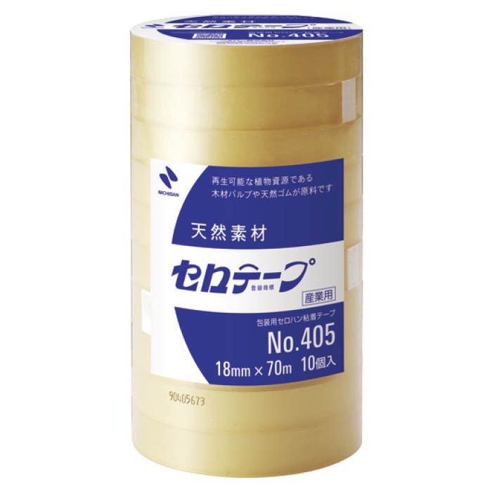 (T)ニチバン セロテープ 405 18mm×70m バイオマスマーク認定製品 40518X70(Tcode:7952503)