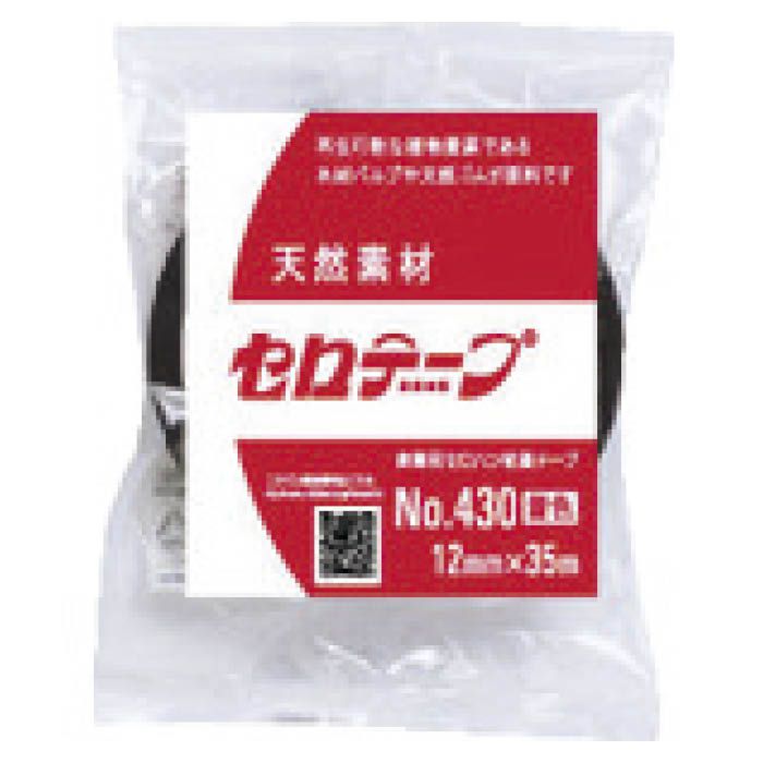 (T)ニチバン セロテ-プ着色黒4306T-12 12mmX35m バイオマスマーク認定製品 4306T12(Tcode:3303225)