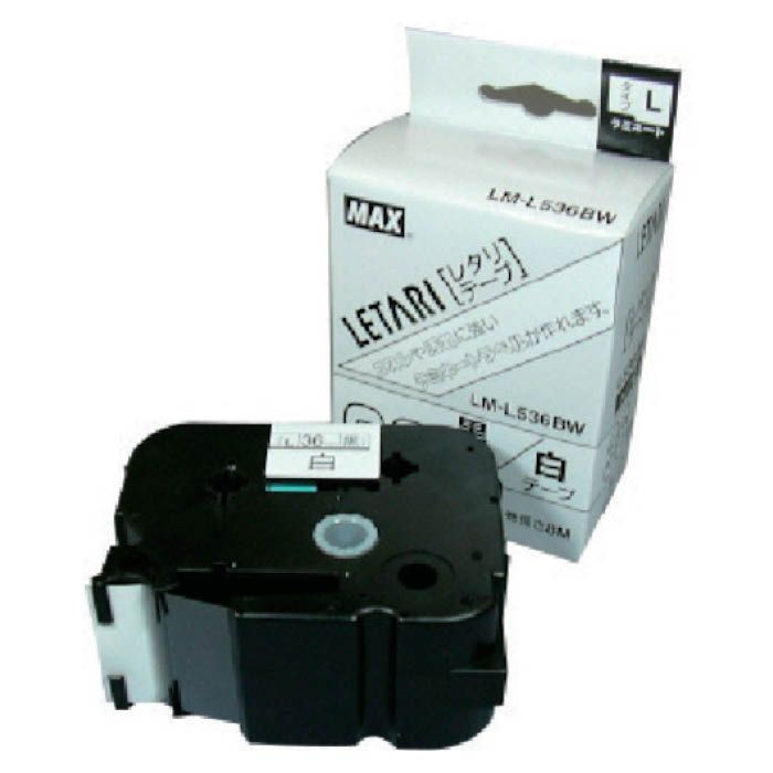 (T)MAX ラベルプリンタ　ビーポップミニ　36mm幅テープ　白地黒字 LML536BW