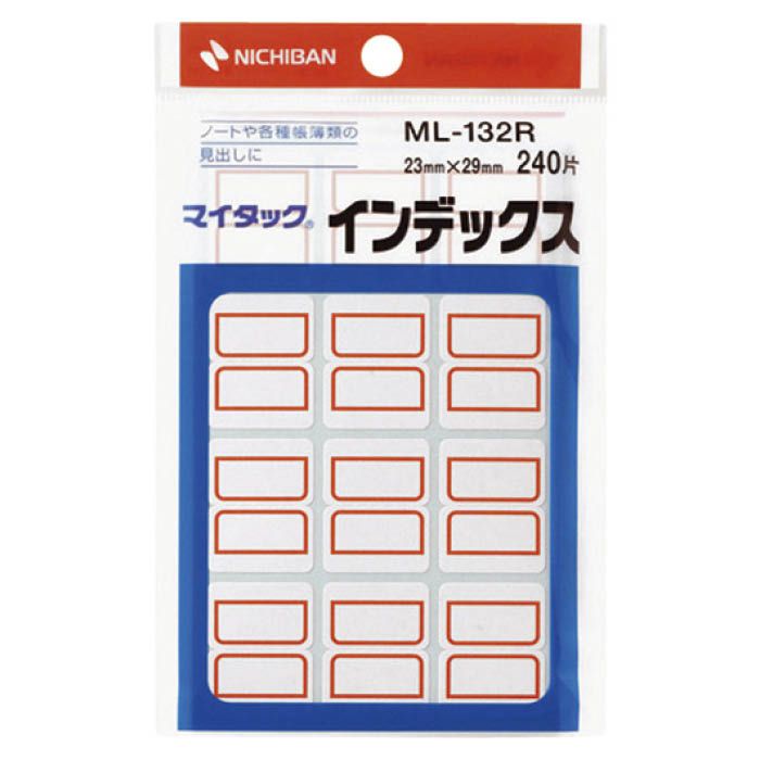 (T)ニチバン 　マイタックインデックス(アカ)　ML-132R ML132R