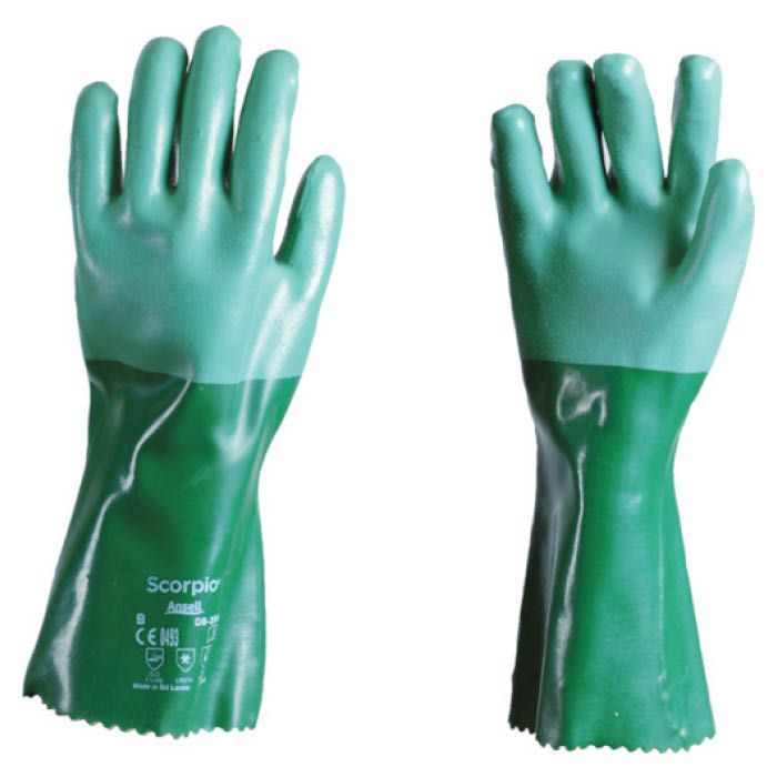 (T)アンセル 耐薬品手袋　アルファテック　08-354　XLサイズ 0835410