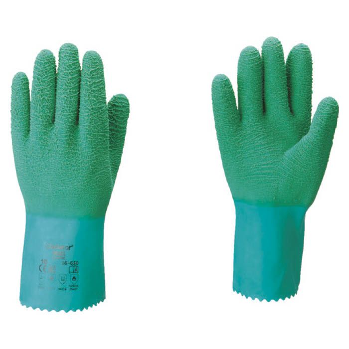 (T)アンセル 耐薬品手袋　アルファテック　16-650　XLサイズ 1665010