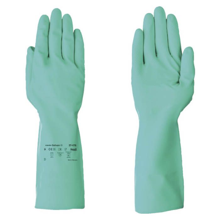 (T)アンセル 耐薬品手袋　アルファテックソルベックス　37-176　XLサイズ 3717610
