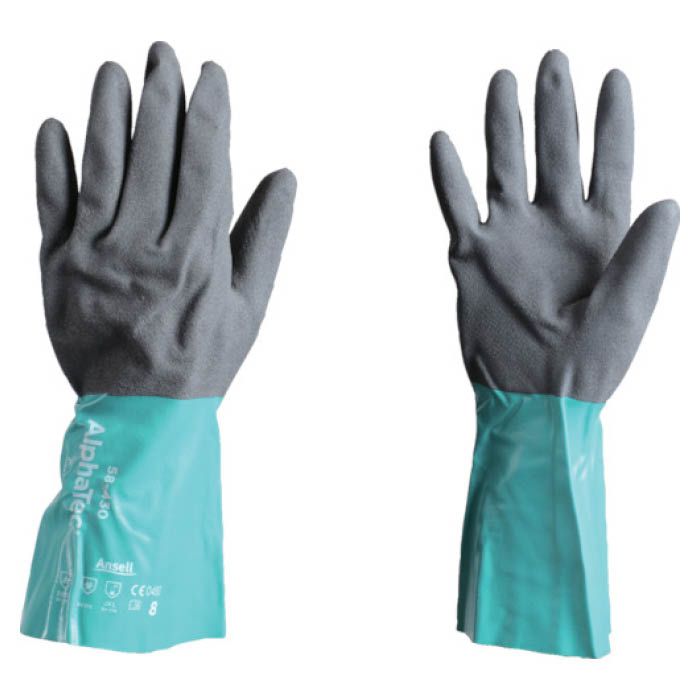 (T)アンセル 耐薬品手袋　アルファテック　58-430　XLサイズ 5843010